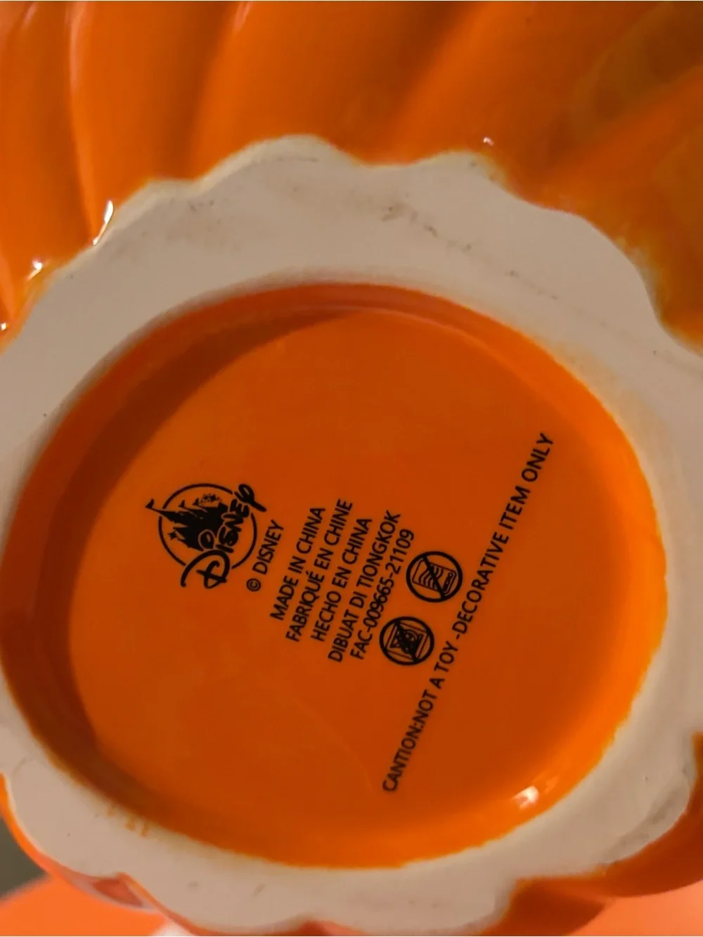 Mickey Mouse Ear Pumpkin Candy Bowl Halloween home decor fall